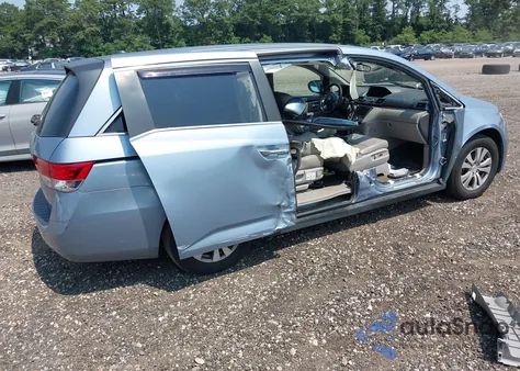 2014 Honda Odyssey Ex-L from USA, damaged, VIN 5FNRL5H65EB005689